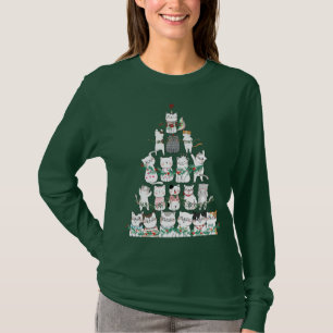 kerstkat Funny Tree Funny T-shirt