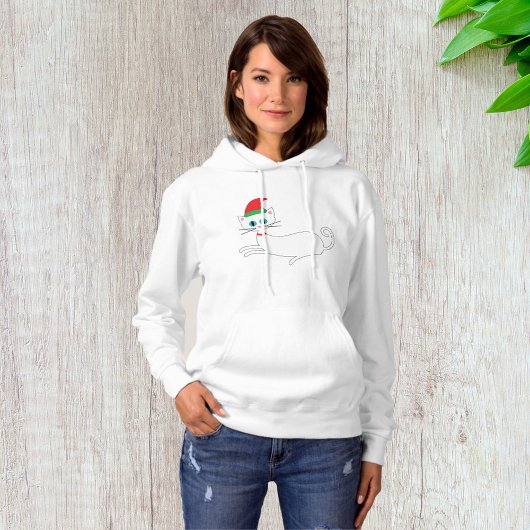 kerstkat hoodie
