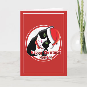 Kerstkat Kaart