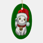 kerstkat keramisch ornament (Rechts)