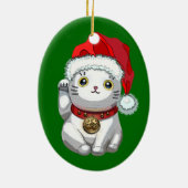kerstkat keramisch ornament (Achterkant)