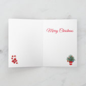 Kerstkat Kerstkaart Feestdagen Kaart (Binnen)