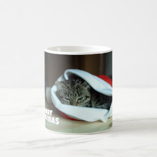kerstkat koffiemok