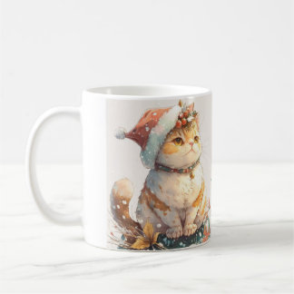 kerstkat koffiemok