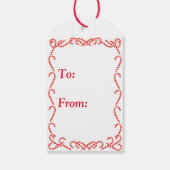 kerstkat - Labels met cadeautjes Cadeaulabel (Achterkant)