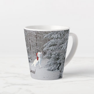 Kerstkat Latte Mok! Mok