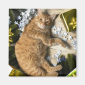 kerstKat Magneet (Voorkant)