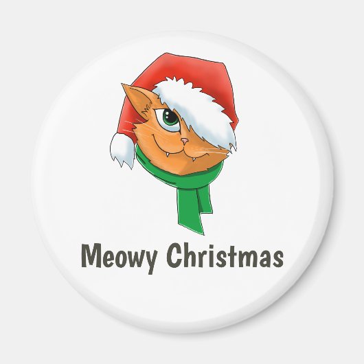 kerstkat magneet (Voorkant)