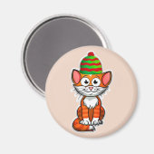 kerstkat magnet magneet (Voorkant / Achterkant)