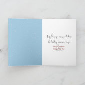 Kerstkat met een winter sjaal kaart (Binnen)