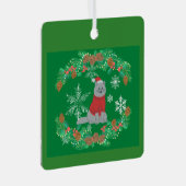 kerstkat metalen ornament (Voorkant Rechts)