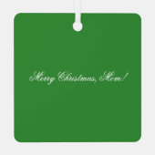 kerstkat metalen ornament (Achterkant)