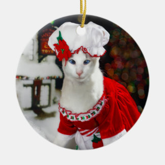kerstkat - Mrs Claws kerstkat-versiering Keramisch Ornament