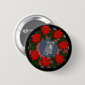 kerstKat Ronde Button 5,7 Cm (Voorkant /achterkant)