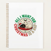 Kerstkat Slaap Vakantie Ontwerp Planner (Voorkant)