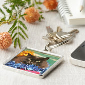 kerstkat sleutelhanger (Zijkant)