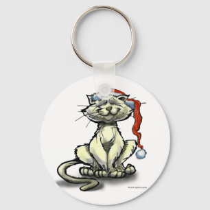 kerstkat sleutelhanger