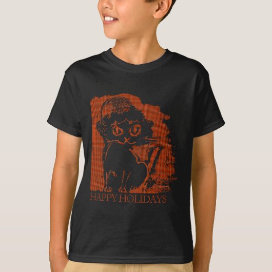 Kerstkat t-shirt (Voorkant)