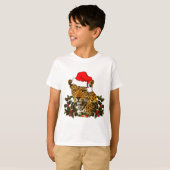 Kerstkat T-shirt (Voorkant volledig)