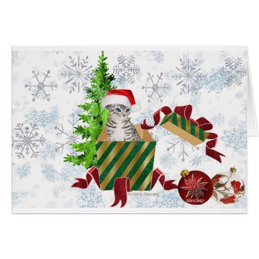 Kerstkatgroeten (Voorkant Horizontaal)