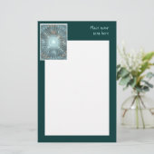 Kerstkathedraal Briefpapier (Staand voorkant)