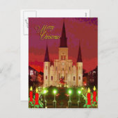 kerstkathedraal feestdagenkaart (Voorkant / Achterkant)