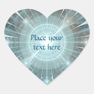 Kerstkathedraal Hart Sticker