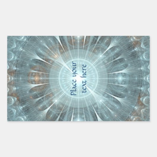 Kerstkathedraal Rechthoekige Sticker (Voorkant)