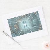 Kerstkathedraal Rechthoekige Sticker (Envelop)