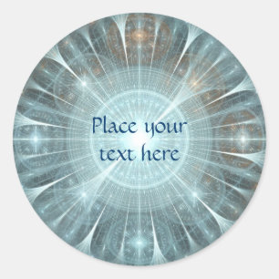 Kerstkathedraal Ronde Sticker