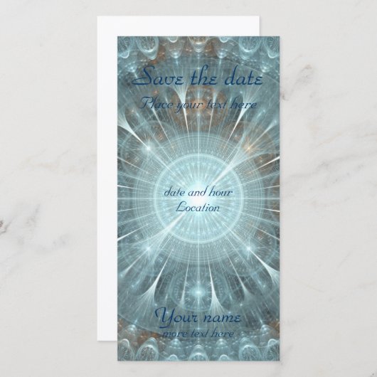 Kerstkathedraal Save The Date (Voorkant / Achterkant)