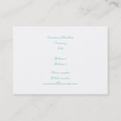 Kerstkathedraal Visitekaartje (Achterkant)