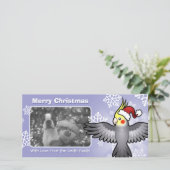 kerstkatiel feestdagenkaart (Staand voorkant)