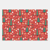 kerstkatiel inpakpapier vel (Voorkant)