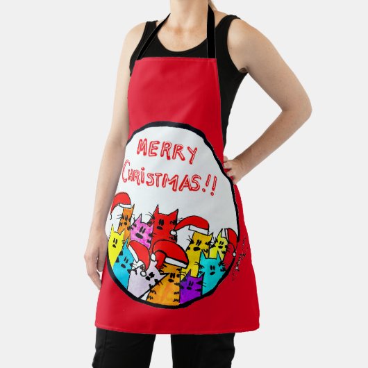 Kerstkatten Apron Schort (Insitu)