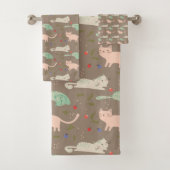 kerstkatten bad handdoek (Insitu)