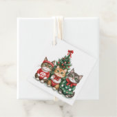 kerstkatten bedankjes labels (In situ)