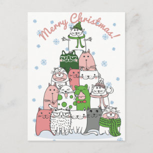 kerstkatten briefkaart