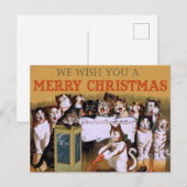 Kerstkatten Briefkaart (Voorkant / Achterkant)