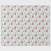 kerstkatten cadeaupapier (Vlak)