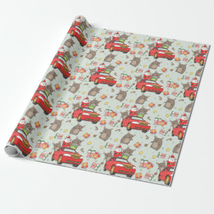 kerstkatten cadeaupapier