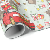 kerstkatten cadeaupapier (Rol Hoek)