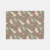 kerstkatten fleece deken (Voorkant (Horizontaal))