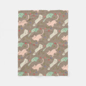 kerstkatten fleece deken (Voorkant)