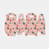 Kerstkatten in feestelijke kleding patroon bedankdoosjes (Uitgevouwen)