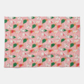 Kerstkatten in feestelijke kleding patroon theedoek (Horizontaal)