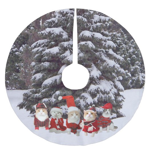 Kerstkatten/Katten Kerstboom Rok (Voorkant)