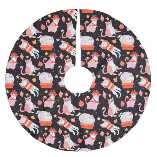 kerstkatten kerstboom rok (Voorkant)