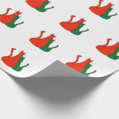 Kerstkatten Kutten Katten Rood Groen Cadeaupapier (Hoek)