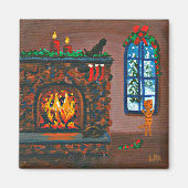 kerstkatten magneet (Voorkant)